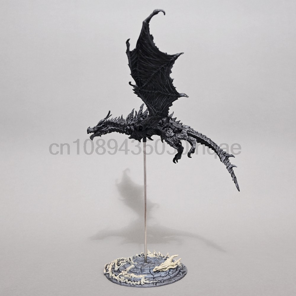 ROMA'c STORE 25cm Skyrim Alduin Action Figure Model Toys Dragon Figure Collectible Doll Desktop Orna