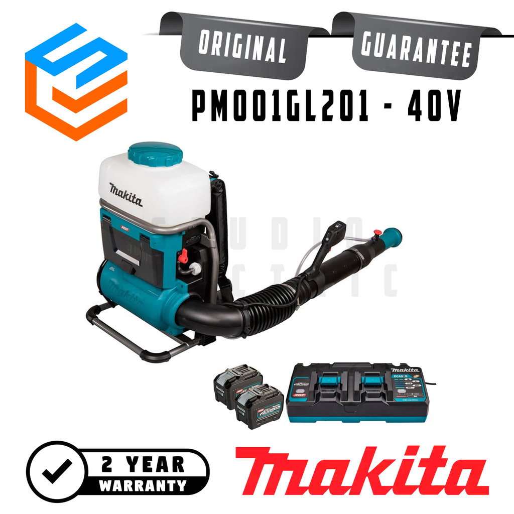 Makita Cordless Baterai Backpack Mist Blower Mesin Semprot Kabut 40V + Baterai + Charger - PM001GL20