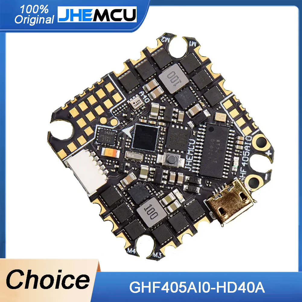 JHEMCU GHF405AIO-HD Betaflight F405 OSD Flight Controller With 40A ESC PWM Dshot600 2-6S for Toothpi