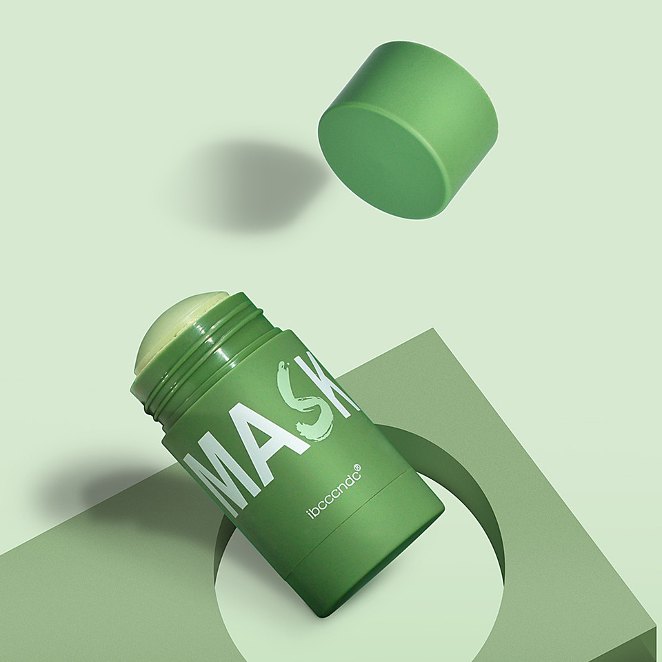 IBCCCNDC Face Mask Green Tea Clay Oil Control Deep Cleaning Blackhead Remover Purifying Shrinks Pore