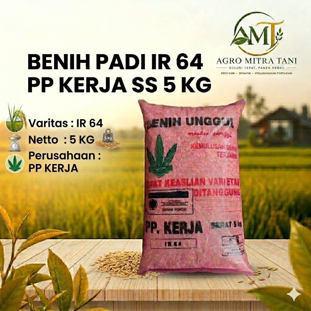 BENIH PADI IR 64 PP KERJA SS 5 KG