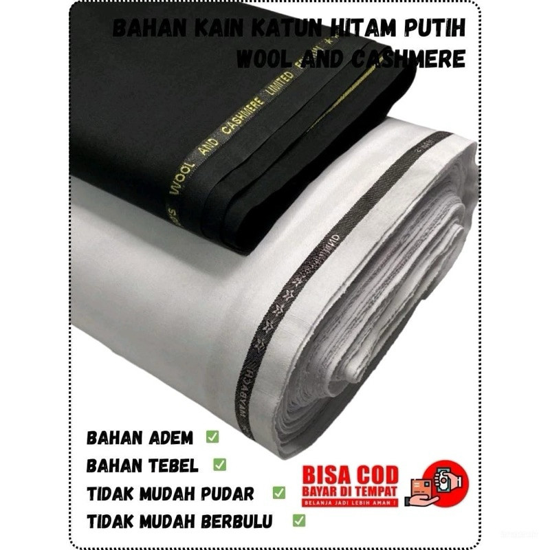 kain putih bersih tebal aldo Kain seragam dinas kedokteran/kebidanan/kantor/perawat