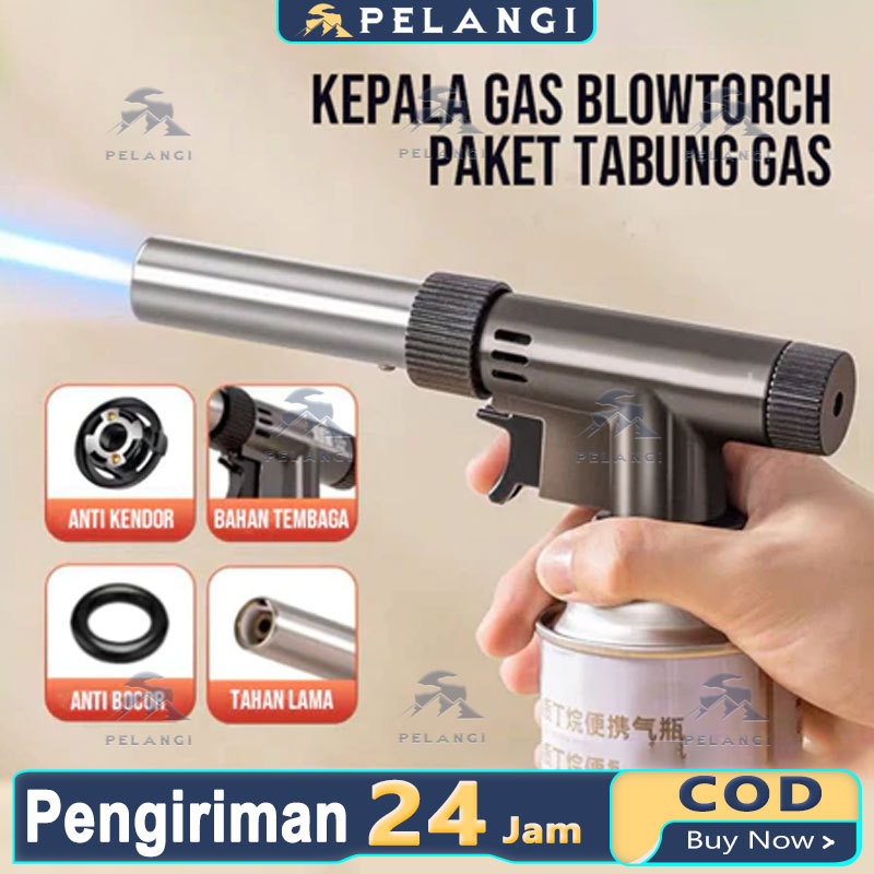 FLAME GUN TORCH PAKET TABUNG GAS Kepala Gas Bahan Besi Las Portable ANTI BOCOR