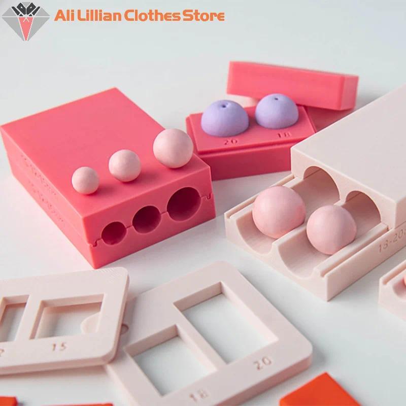 415mm Clay Sphere Shaper & Cutter Y MultiSize Polymer Clay Ball Maker Bead Rolling Ball Mold For Ear