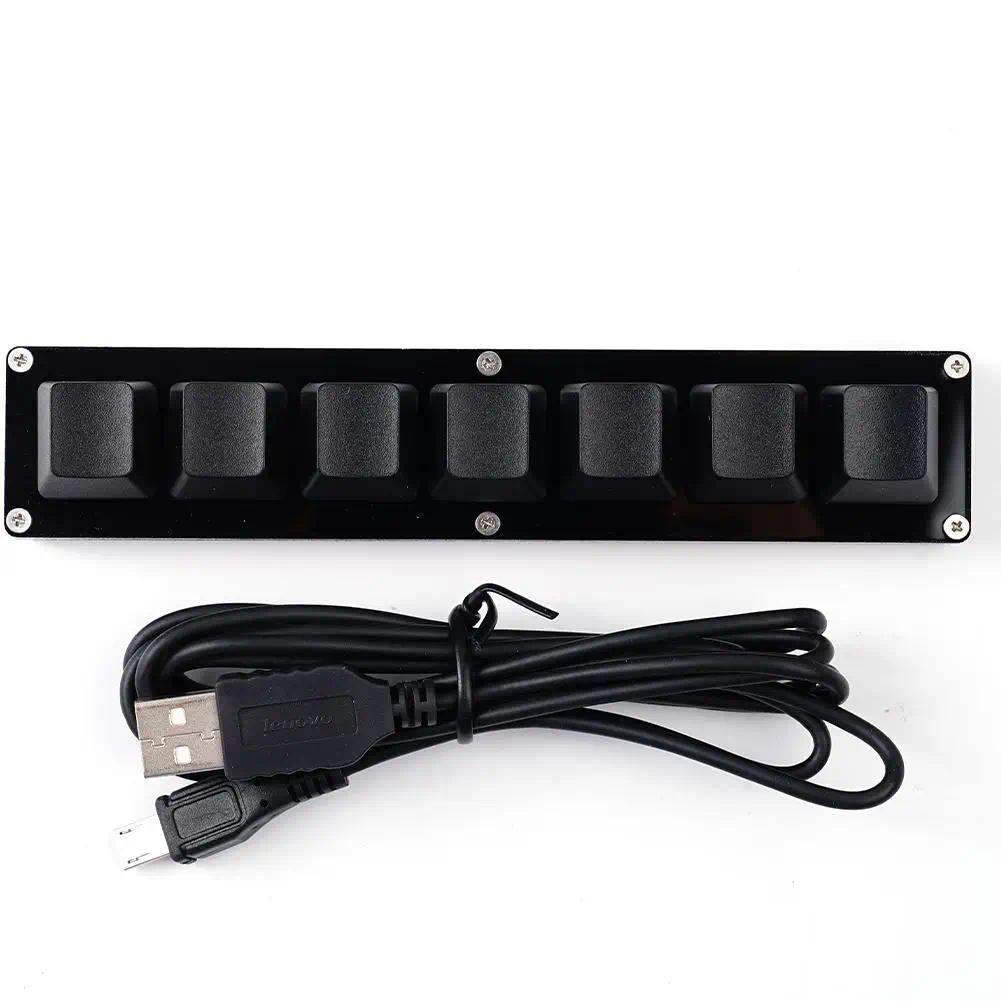7 Keys Black Custom Mini Keypad Numpad Meanical Keyboard OSU Programming Macro Keyboard For Photosho