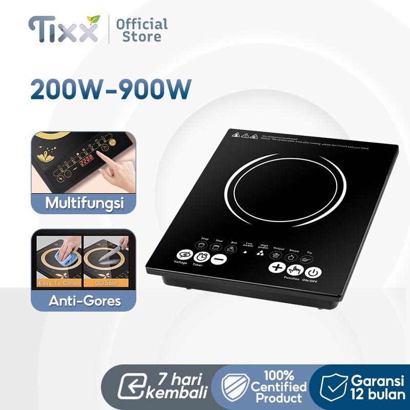 TIXX Induction Stove 200W-900W Kompor Listrik Induction Cooker Low Watt