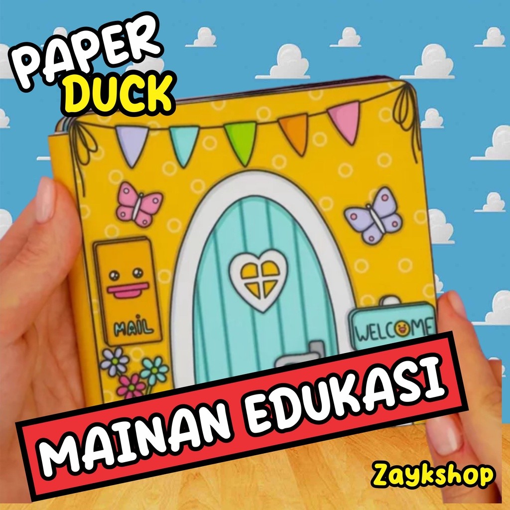 BLASFAS MAINAN BEBEK KERTAS VIRAL PAPER DUCK BP BPAN KERTAS PERMAINAN EDUKASI ANAK PAPER DOLL