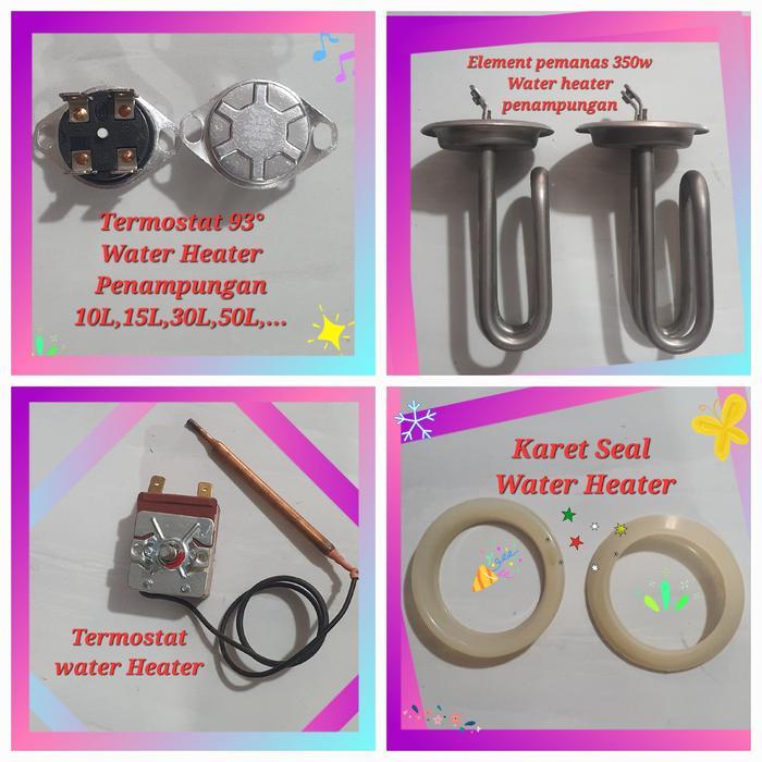Sparepart Water Heater Penampungan Ariston Modena Midea Ferori - Element Pemanas