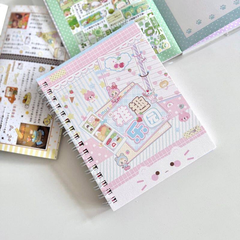[HARU] Animal Amusement Park Series Sticker Book Stickers Dekorasi Binder Scrapbook Jurnal Stiker DI