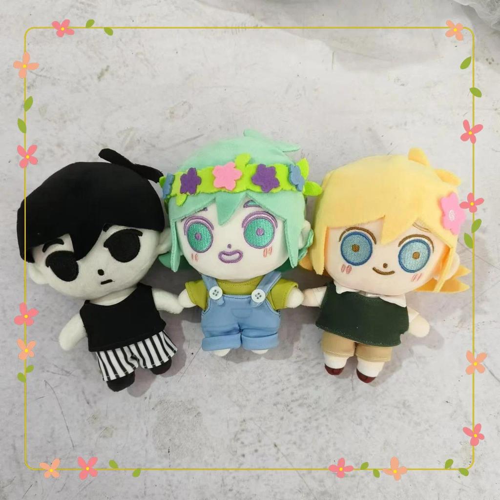 Omori Plush Spoof Cute Little Black Pure Black Creative Plush Christmas Throw Pillow for Children's 