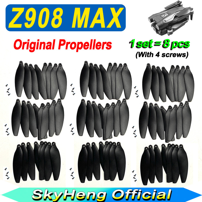 8Pcs Original Z908 ProMAX Drone Propellers Z908 Max Spare Blades Maple Leaf For Z908 Max Drone Prope