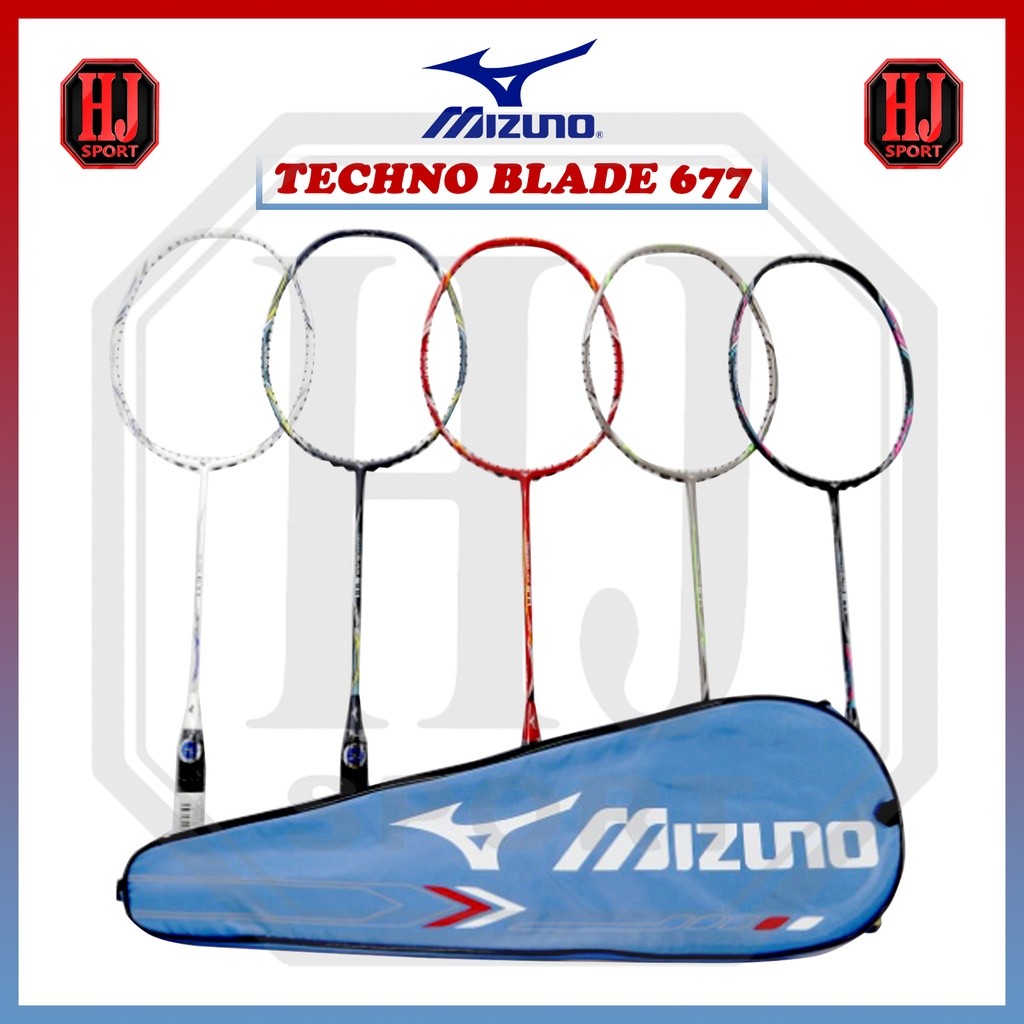 Raket Badminton Mizuno Techno Blade 677 Original Bonus Tas