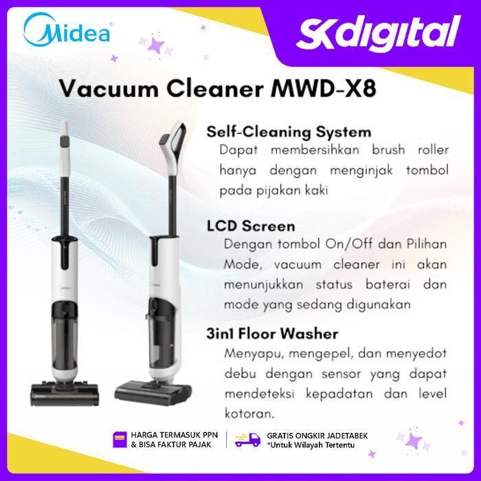 PROMO BIG SALE Vacum Cleaner Midea MWD-X8 Midea Wet Dry Cordless Smart Vacuum Cleaner
