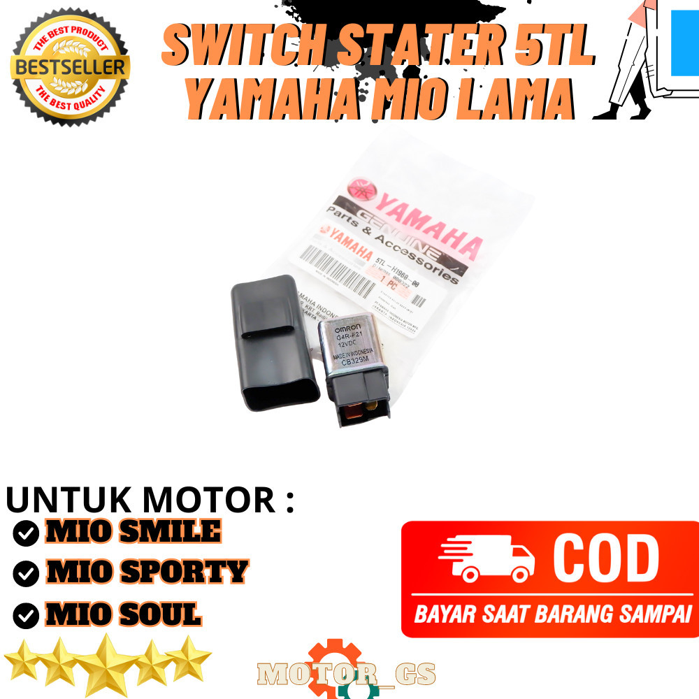 ori Switch Starter 5TL Motor Yamaha Mio Karbu / Mio Soul / Jupiter MX / Vega R / Bendik Mio 5TL-H196
