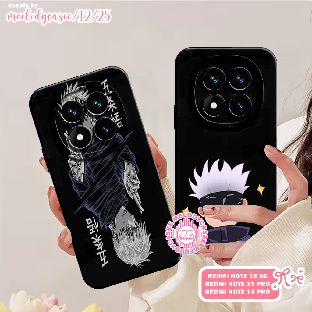 Case Hp Karakter Anime Jepang - Redmi Note 15 5g / Note 15 Pro / Note 14 Pro - Softcase Anti Slip