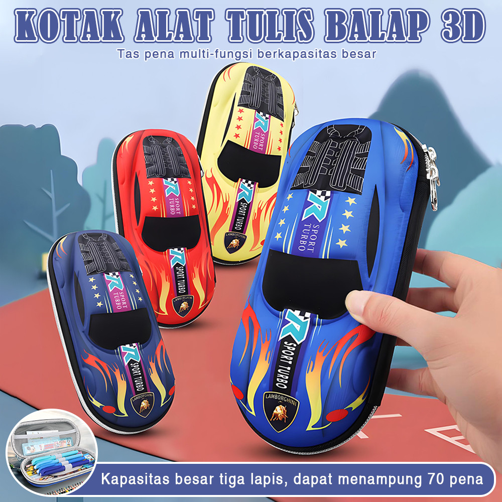 Tempat Pensil Bentuk Mobil 3D  Gaya Mobil Keren  MODERN Tempat Pensil Anak Laki Laki Fashion Tempat 