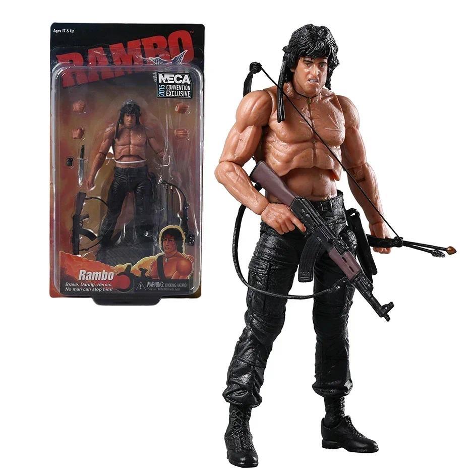 NECA Rambo SDCC 2015 Force Of Freedom Action Figure Doll Handmade Model Toy