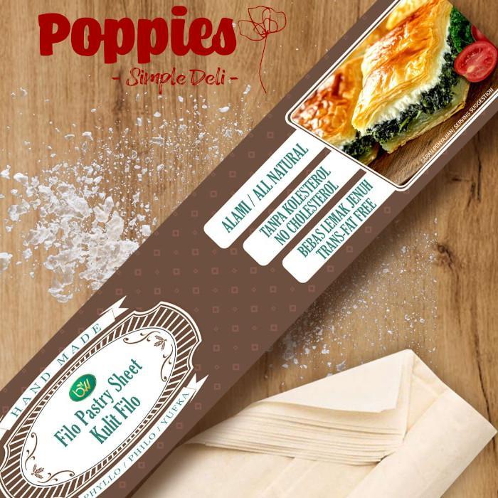 FILO - Phyllo / Philo / Yufka Dough - Pastry Sheet 350 Gr - 40 x 40 cm - Adonan Filo / Siap panggang