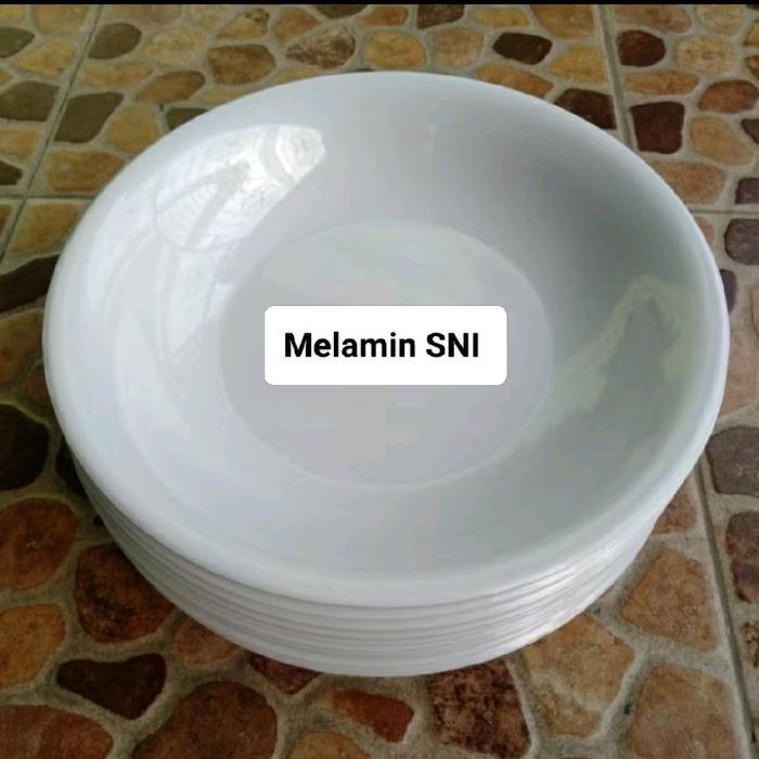 (PL-519/PLT-09) Piring Lontong Melamin 9 inch Merek Singa Singi