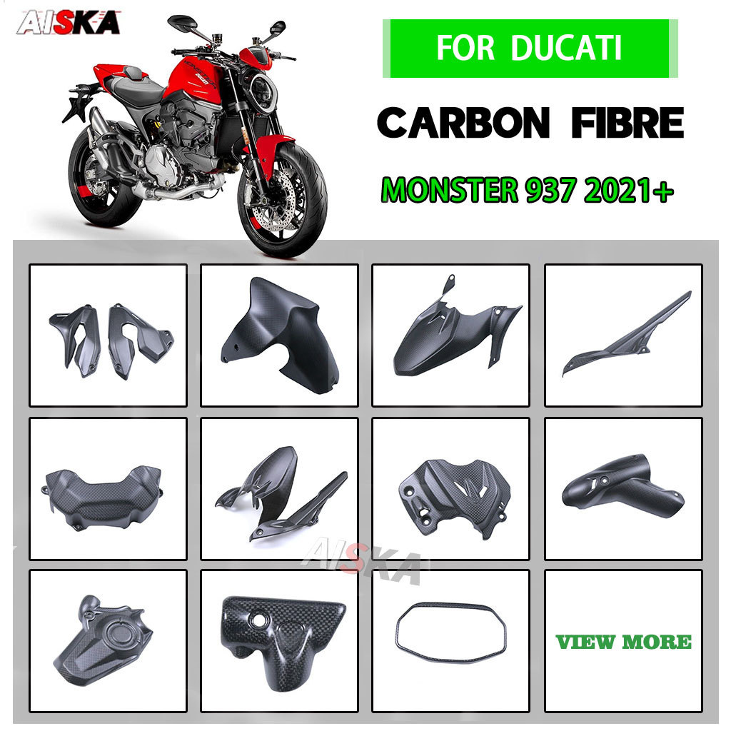 For DUCATI Monster 937 2021 2022 2023 2024 Motorcycle Full Carbon Fiber Fairing Parts Fender Engine 