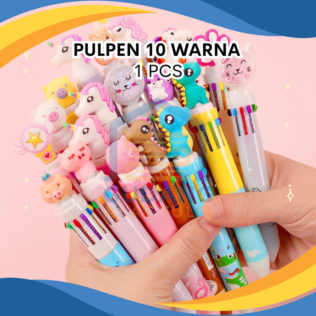 ATK MEDAN GROSIR- PULPEN 10 WARNA