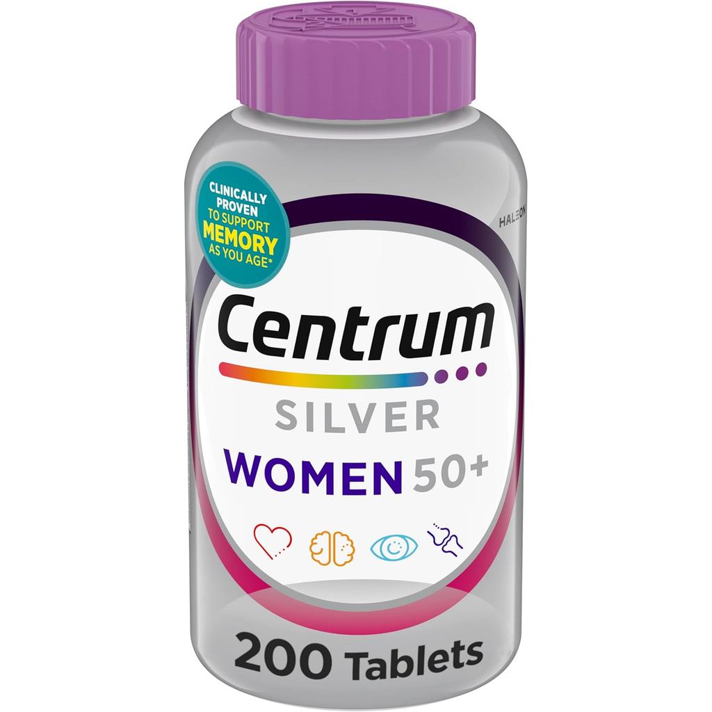 CentrumSilverWomen'sMultivitaminforWomen50Plus,Multivitamin/MultimineralSupplementwithVitaminD3,BVit