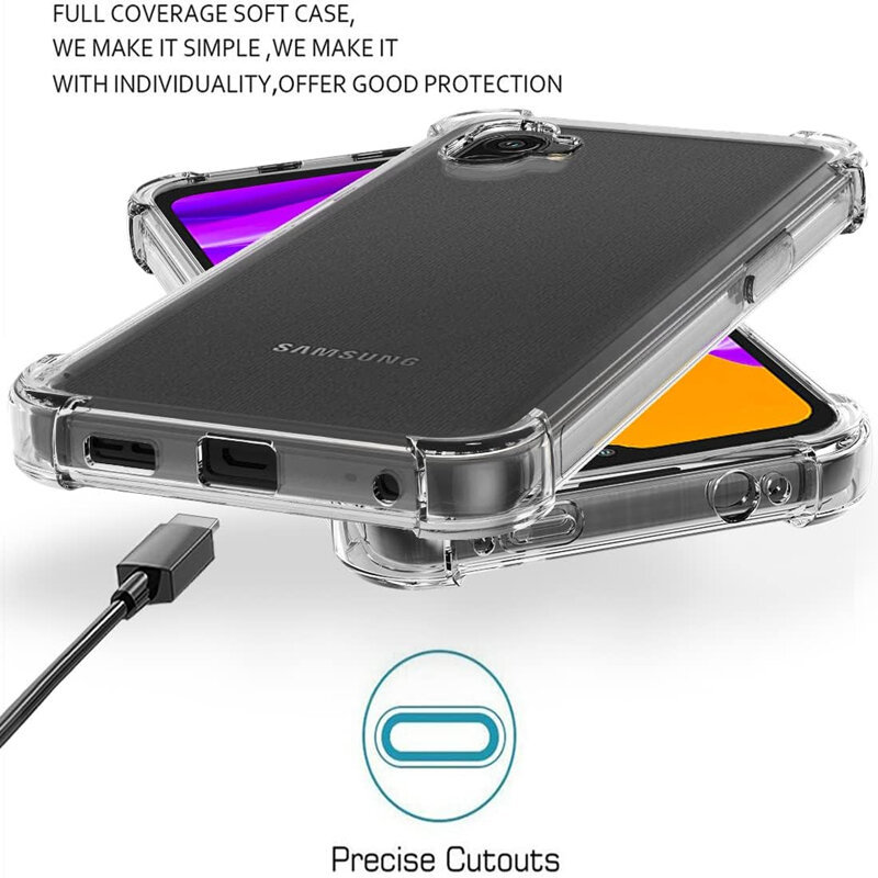 New Phone case Samsung Galaxy Xcover6 Pro Back cover Shockprook Absorbing Ultra Clear Soft Casing Fl