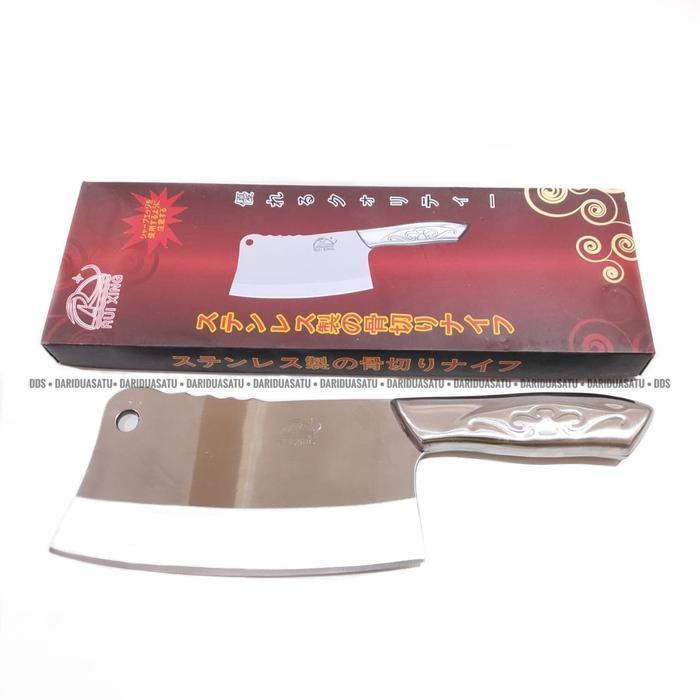 Golok Tulang Pisau Daging Gagang Stainless