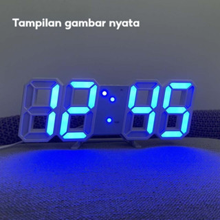 MODERN JAM 3D BESAR/DIGITAL LED JAM DINDING/JAM MEJA-ALARM-SUHU