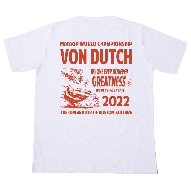 Kaos Von  Tshirt MotoGP Edition GP08 White kaos baju kaos pria distro original 100%