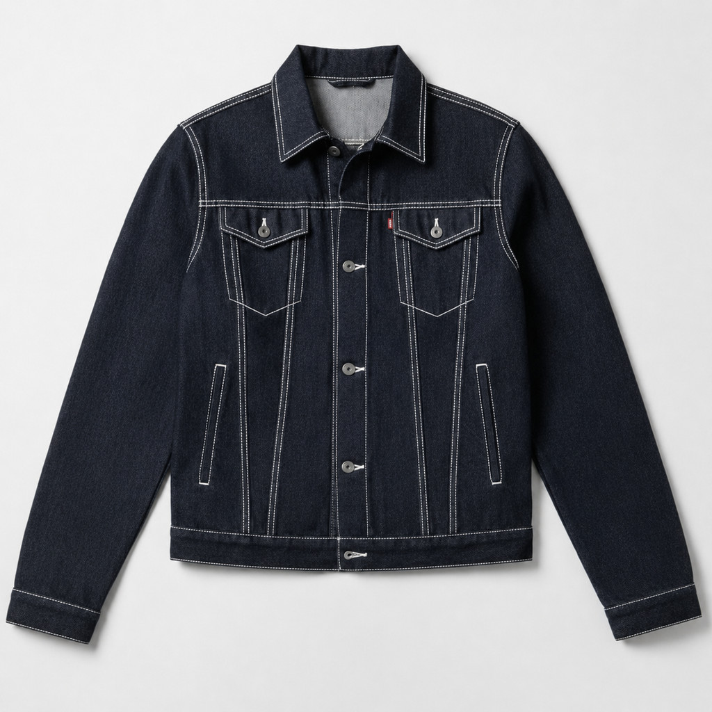 jaket jeans denim selvedge raw denim jaket pria dewasa