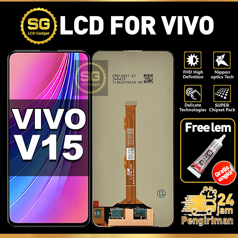SG LCD VIVO V15 Fullset HP Touchscreen VIVO V15 Free Lem Glass Touch Screen Digitizer COD