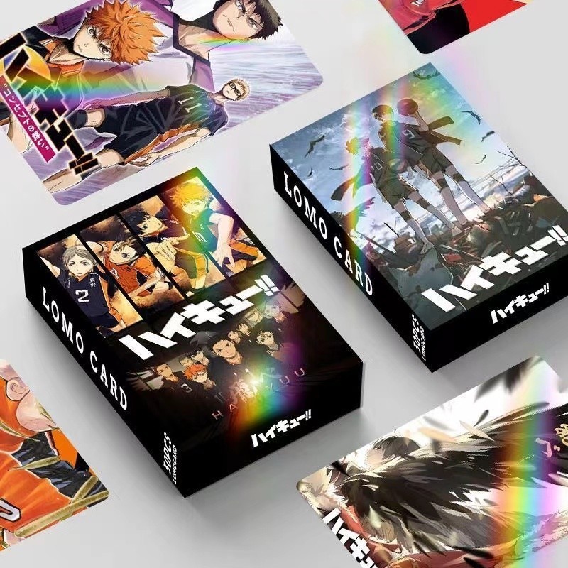 [30Pcs] Hologram Photocard Haikyuu Hologram Lomo Card Photo Card Kpop Lomocard Kpopers Photocard CUS