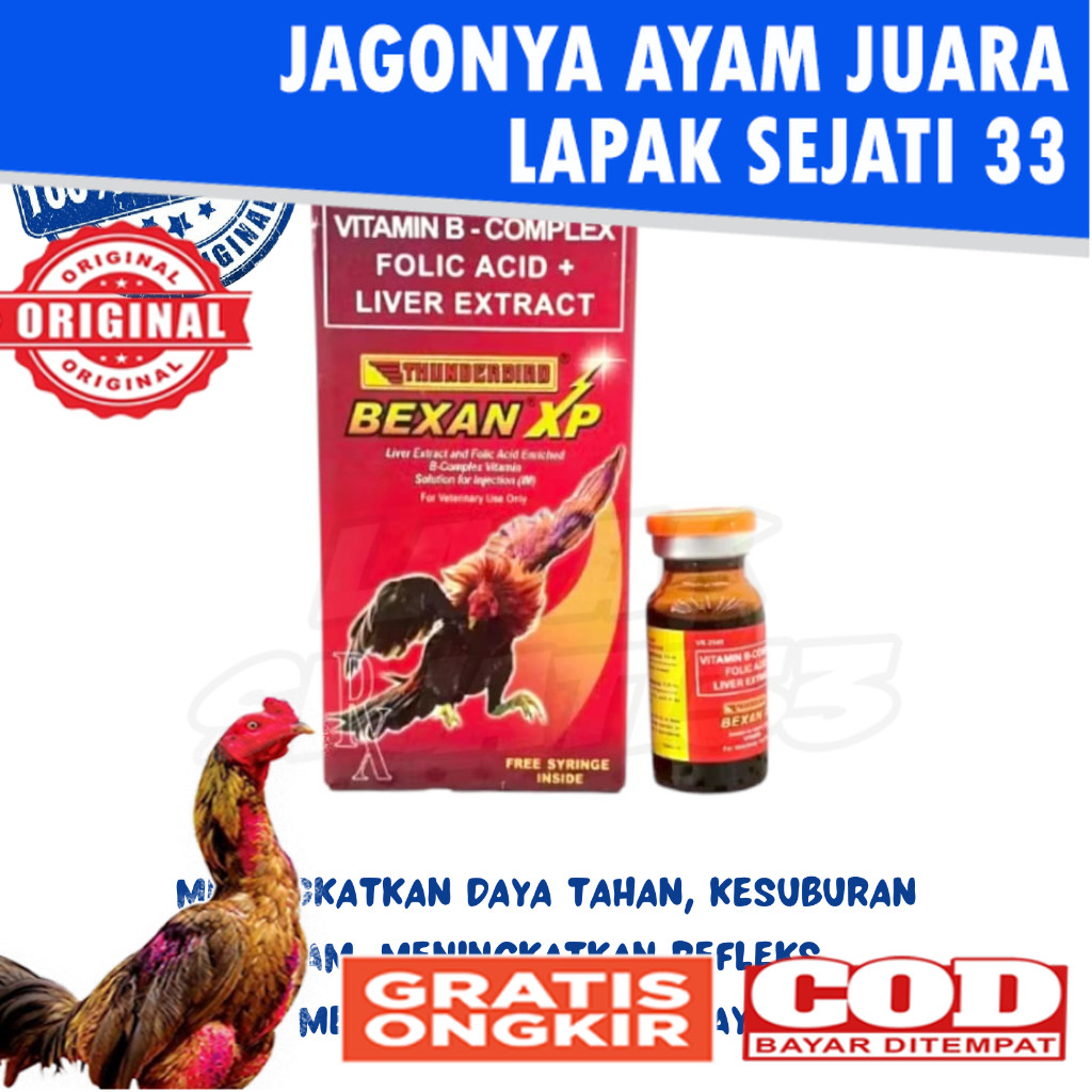 BEXAN XP Vitamin Ayam Menambah Stamina Imun Meningkat Isi 10 Ml