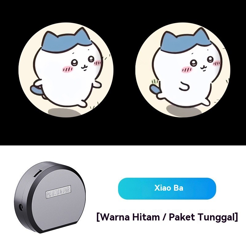 Lampu Proyektor Kartun Chiikawa - Dinamis untuk Motor, Mobil, Skateboard & Sepeda Seimbang, Lampu Su