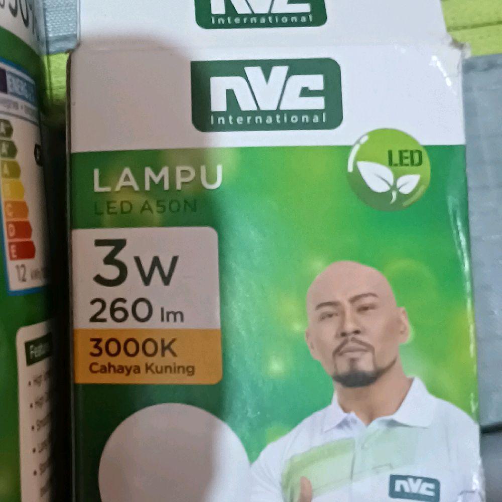 Lampu led NVC 3W KUNING-Bohlam Lampu 3W NVC Cahaya Kuning