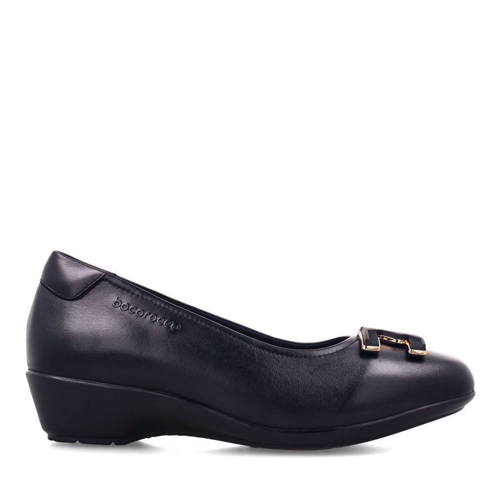 Bocorocco D. Arabela 37A Nero - Wedges Wanita