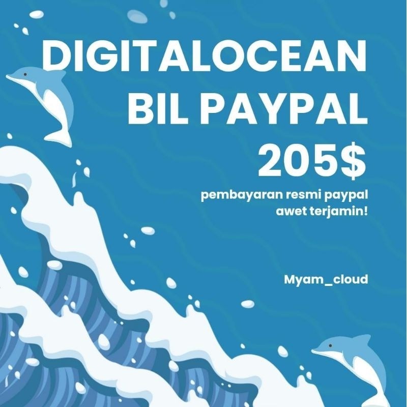DigitalOcean 3&10 Droplet Akun Paypal $205
