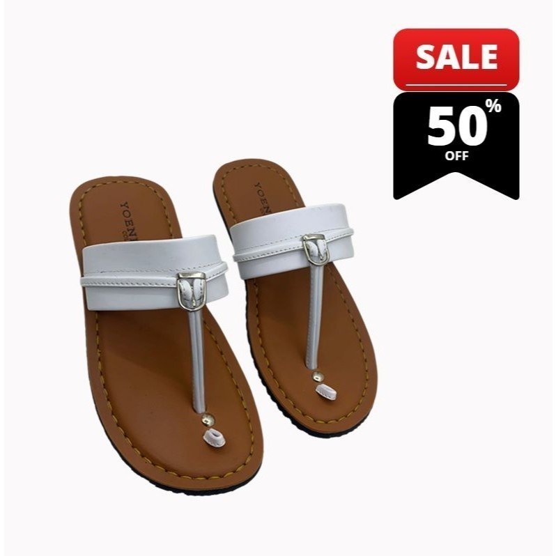Sandal Type Jepit Tarumpah// Sendal Terompah Sol hitam Karet Non Slip  Best Quality / Hanya D SCKAKI