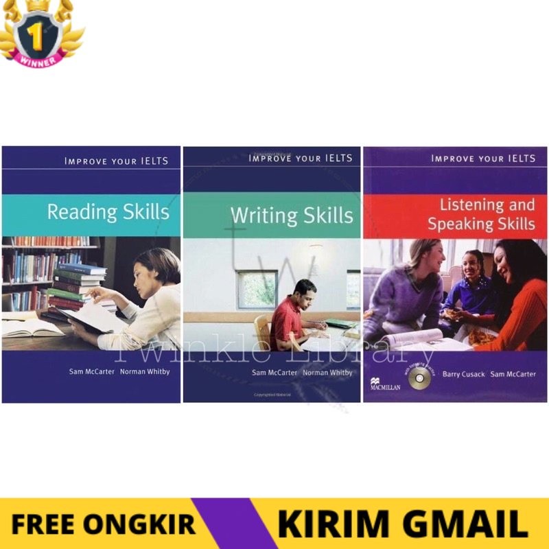 KS Improve your IELTS Reading / Writing / Listening and Speaking Skills + Audio - Buku Ujian IELTS