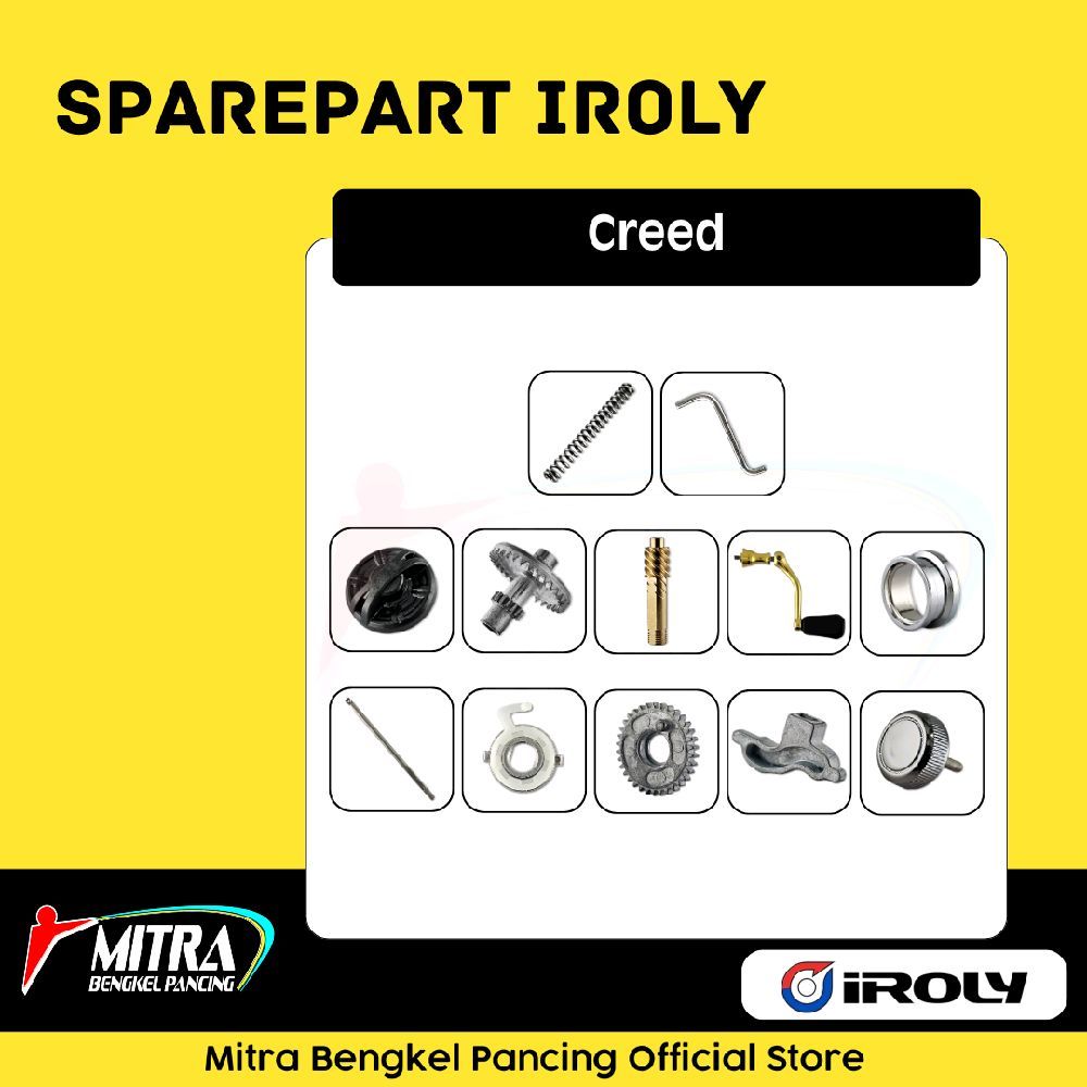Sparepart Iroly Creed 1000 - 4000 Sparepart Reel Pancing