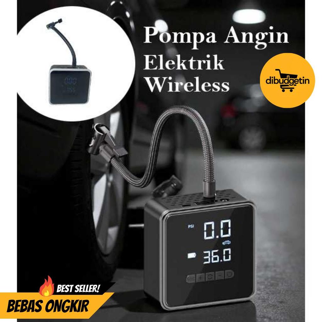 Pompa Ban Elektrik Portable Air Compressor 150PSI 6000mAh - KESHI PR-718