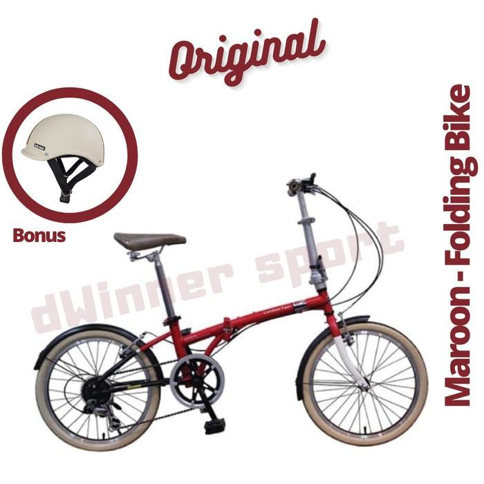 Sepeda Lipat London Taxi FDB 206 - Maroon