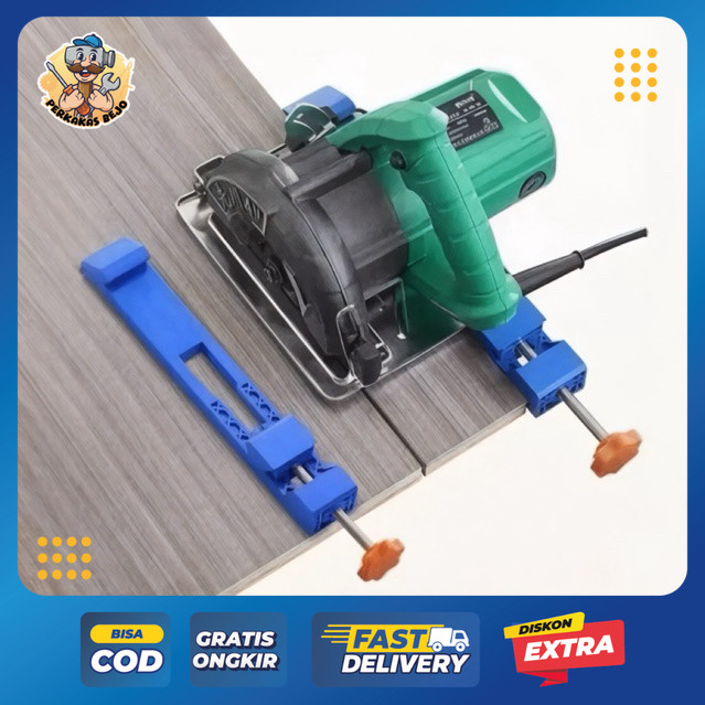 JIG BASE GUIDE CIRCULAR SAW - Penggaris Pembatas Alat Bantu Potong Mesin Serkel Mini Track Saw Rail 
