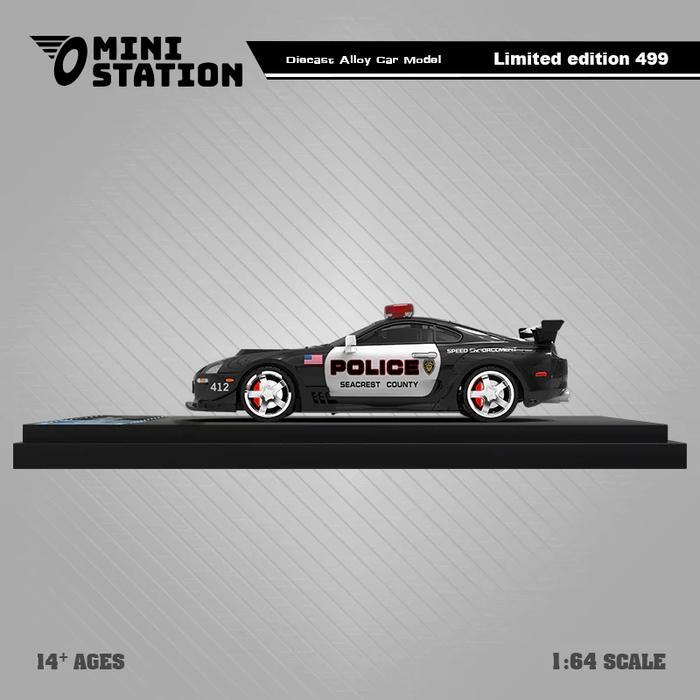 MS644435 - Mini Station 1:64 Toyota Supra A80z GTA Police car AST27