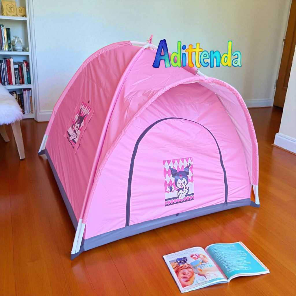 SUMERKAN Tenda Anak Ukuran 200×200Cm / Tenda Anak Jumbo 200x200 warna pink kuromy