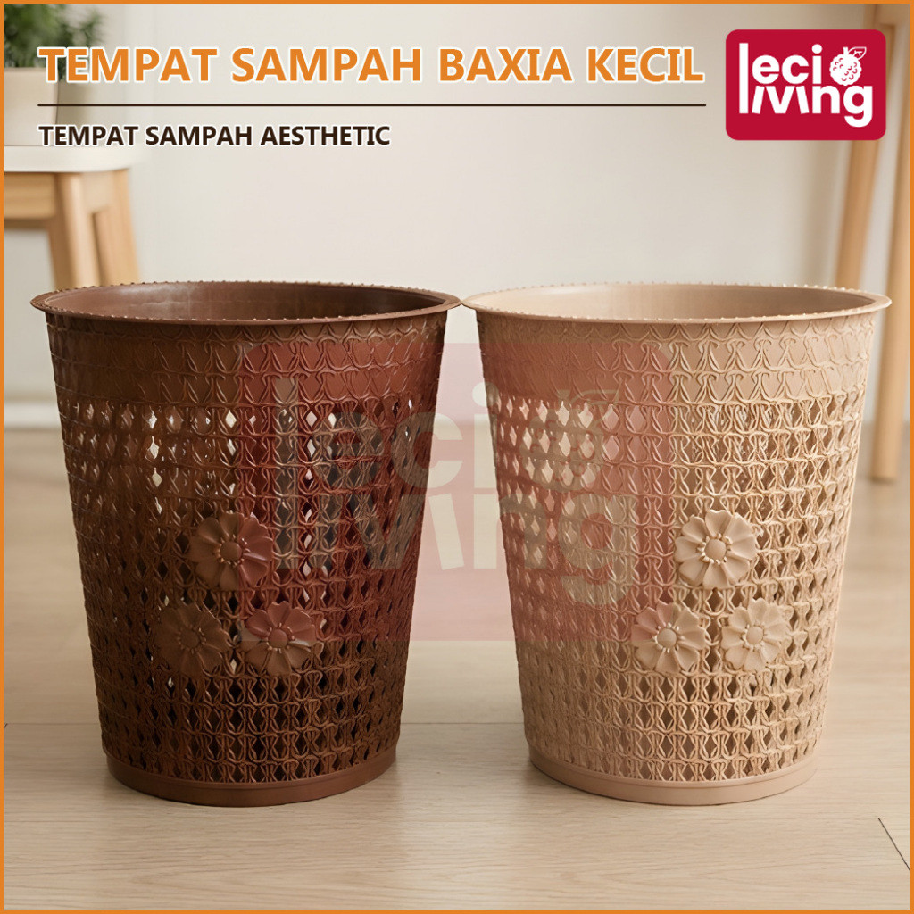 TEMPAT SAMPAH BAXIA KECIL - Keranjang Sampah / Tempat Sampah Bulat / Tong Sampah Aesthetic