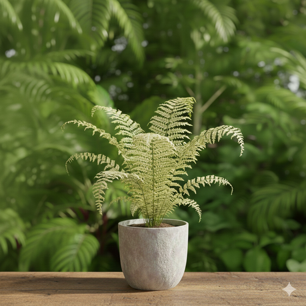 Pakis boston varigata (hrolepsis exaltata bostoniensis) murah -Tanaman hias pakis boston varigata - 