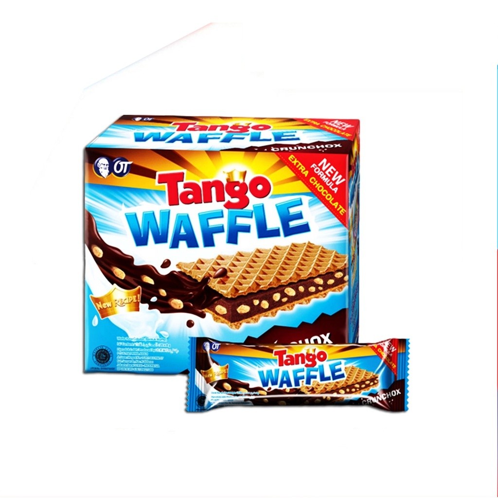 [UniGrosir] Tango Waffle Cranchox Extra Chocolate Box isi 20 Pcs x 7 gr Wafer Renyah Coklat