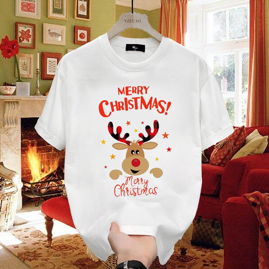 Kaos Katun Premium Motif Natal (Christmas) terbaru 2024, King Kaos Natal desain premium